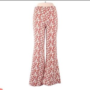 Forever 21 Flare Pants - Quilted, Retro, Floral Print